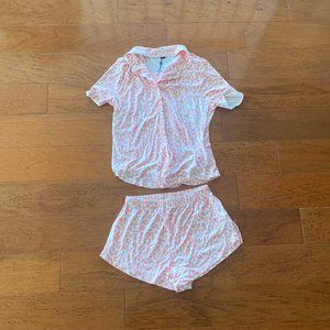 Pink Leopard Pajama Set (Short)